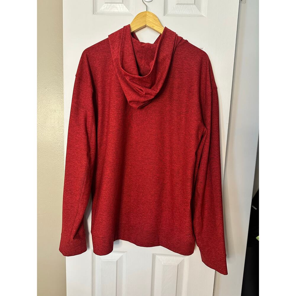 Outdoor Voices Hoodie Red Sweatshirt Space Dye Men’s Large Heathered Active L - Picture 4 of 5